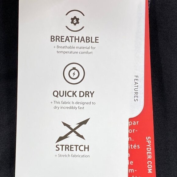 Spyder Active ProWeb Base Layer Pants Black Men's Size Medium - Picture 14 of 15